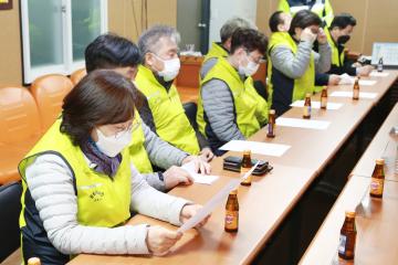 행복나눔봉사단 야간자율방범순찰 전개