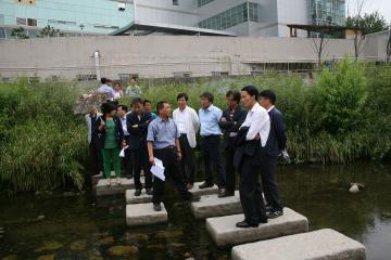 안양천 생태하천 복원사업 현장방문